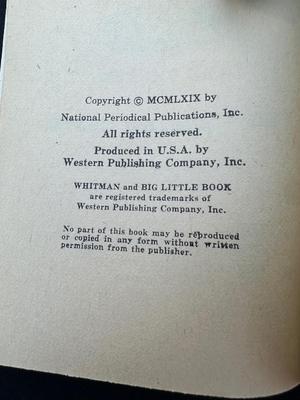 VINTAGE 1969 “BATMAN - The Cheetah Caper” BOOK BY WHITMAN AND BIG LITTLE BOOK