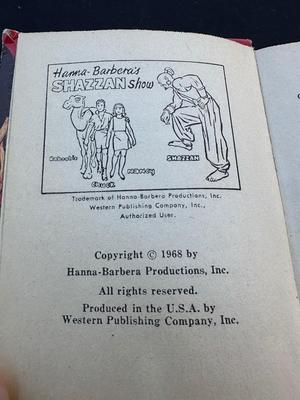 VINTAGE 1968 HANNA-BARBERA’S “SHAZZAN - The Glass Princess” BOOK BY WHITMAN AND BIG LITTLE BOOK