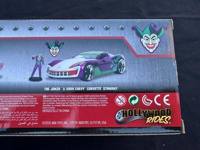 JADA “THE JOKER & 2009 CHEVY CORVETTE STINGRAY” DIE CAST FIGURE
