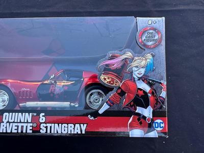 JADA “HARLEY QUINN & 1969 CHEVY CORVETTE STINGRAY” DIE CAST FIGURE