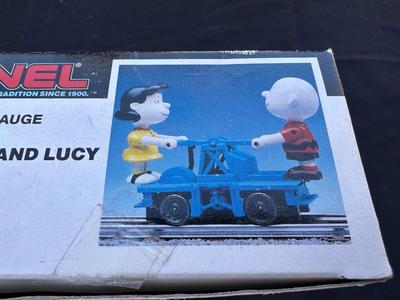 LIONEL OPERATING “CHARLIE BROWN & LUCY” HANDCAR - O and O27 GAUGE MODEL RAILROAD COLLECTIBLE