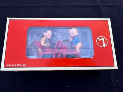 LIONEL OPERATING “PORKY & PETUNIA” HAND CAR - O GAUGE MODEL RAILROAD COLLECTIBLE