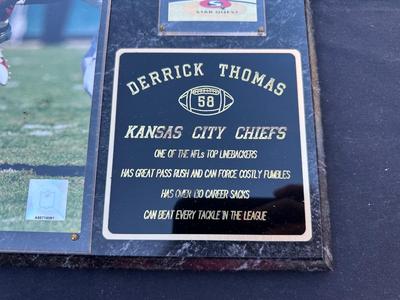 DERRICK THOMAS OF THE KANSAS CITY CHIEFS - COMMEMORATIVE PLAQUE