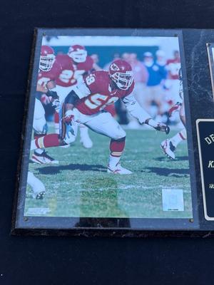 DERRICK THOMAS OF THE KANSAS CITY CHIEFS - COMMEMORATIVE PLAQUE