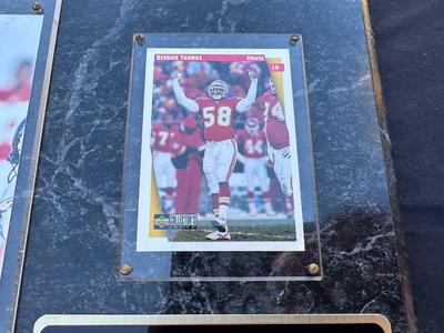 DERRICK THOMAS OF THE KANSAS CITY CHIEFS - COMMEMORATIVE PLAQUE