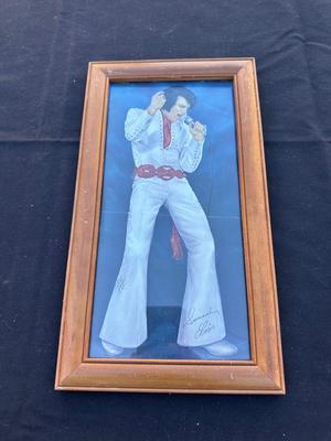 FRAMED ELVIS PRESLEY CUTOUT POSTER