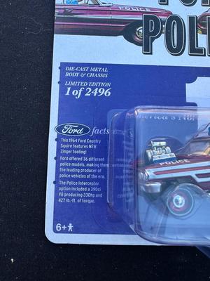 JOHNNY LIGHTNING LIMITED EDITION 1964 FORD POLICE COUNTRY SQUIRE