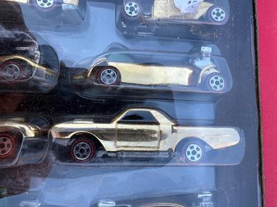 JOHNNY LIGHTNING COMMEMORATIVE LIMITED EDITION 8-CAR SET WITH REAL METAL CHROME PLATING