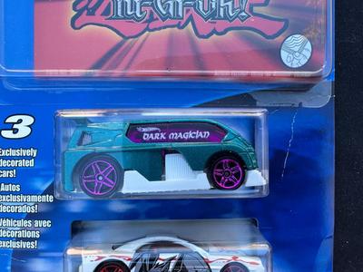 HOT WHEELS “YU-GI-OH” 3-CAR SET WITH LIMITED EDITION COLLECTOR GUIDE