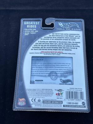 HOT WHEELS “HALL OF FAME” GREATEST RIDES ‘64 LINCOLN