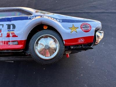 VINTAGE TAIYO FORD MUSTANG MACH 1 “RUSHER” TIN TOY CAR