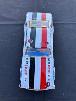 VINTAGE TAIYO FORD MUSTANG MACH 1 “RUSHER” TIN TOY CAR
