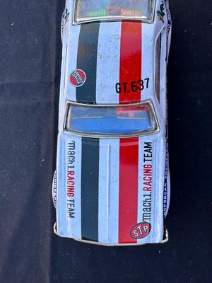 VINTAGE TAIYO FORD MUSTANG MACH 1 “RUSHER” TIN TOY CAR