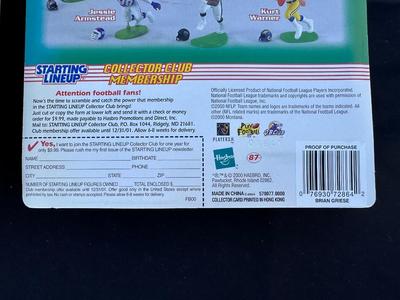 STARTING LINEUP ‘00/‘01 COLLECTIBLE FIGURES OF RANDY MOSS AND BRIAN GRIESE