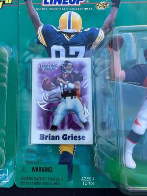 STARTING LINEUP ‘00/‘01 COLLECTIBLE FIGURES OF RANDY MOSS AND BRIAN GRIESE