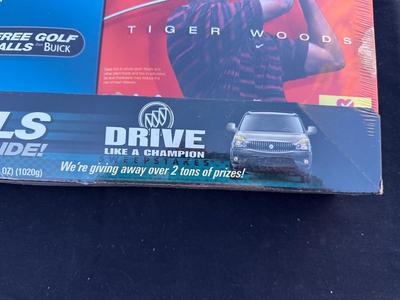 WHEATIES BUICK RENDEZVOUS SPECIAL PROMOTIONAL PACKAGE WITH TIGER WOODS ON THE CEREAL BOXES