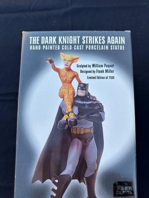 DC DIRECT “THE DARK KNIGHT STRIKES AGAIN” HAND PAINTED COLD-CAST PORCELAIN STATUE WITH COA