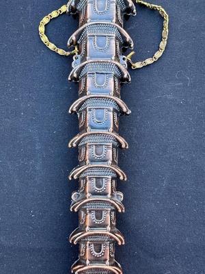 DECORATIVE CHINESE TOWER PAGODA DAGGER AND SHEATH