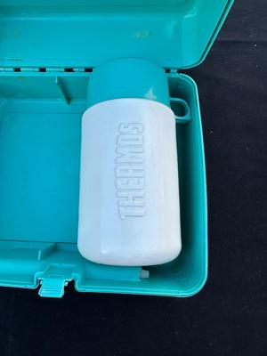 VINTAGE THERMOS “THE LITTLE MERMAID” PLASTIC LUNCH BOX WITH THERMOS BOTTLE