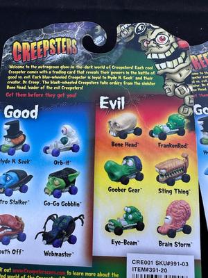 CREEPSTER “STING THING & BONE HEAD” CARS