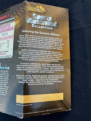 SPORTS ILLUSTRATED SERIES 1 LIMITED EDITION “FRANK THOMAS” FINE PEWTER FIGURE