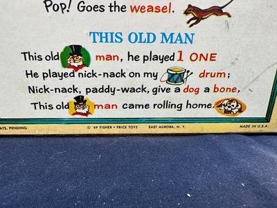 VINTAGE FISHER-PRICE CHANGE-A-TUNE PIANO TOY