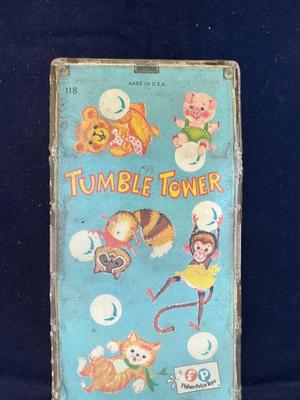 VINTAGE FISHER-PRICE “TUMBLE TOWER” TOY