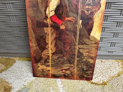 REMINGTON “RIGHT OF WAY” WOOD SIGN