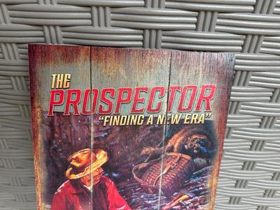 REMINGTON “THE PROSPECTOR” WOOD SIGN