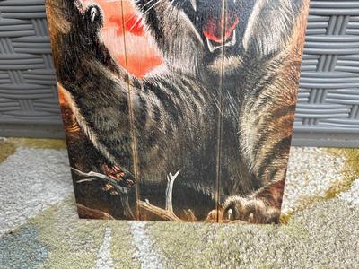 REMINGTON “BOBCAT” WOOD SIGN