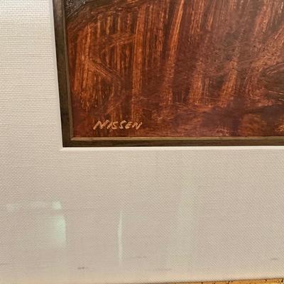 D433 Original Oil Landscape On Board by Chris Nissen