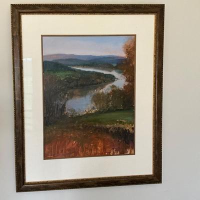 D433 Original Oil Landscape On Board by Chris Nissen