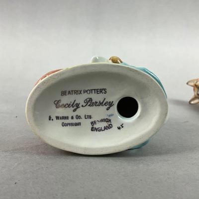 S437 Set Of Five Early Beatrix Potters Figurines