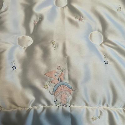 M449 Vintage Sumersault Baby Blanket & Lullaby CD Signed Lucas Richman