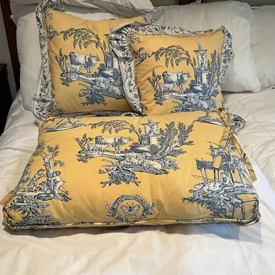 M450 French Toile Down Pillow Lot By Brunschwig & Fils Inc.