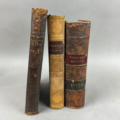 B456 Lot Of Antique Books, Peoples Magazine, Chambers Journal 1877-78