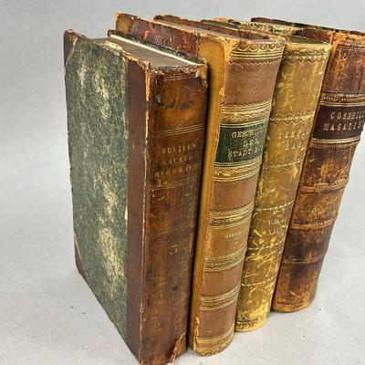 B459 Lot Of Four Antique Books