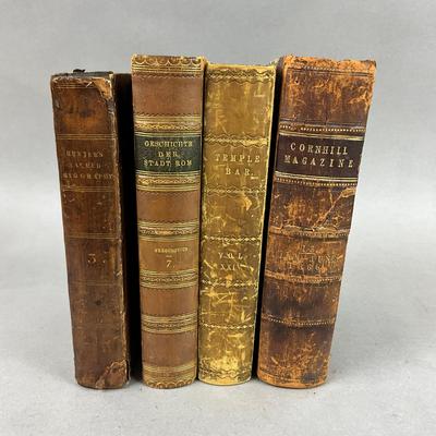 B459 Lot Of Four Antique Books