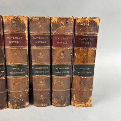 B462 Set Of Twelve Antique Waverly Novels