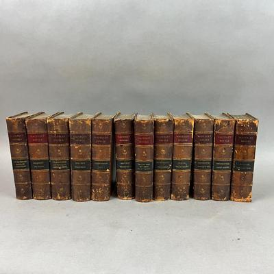 B462 Set Of Twelve Antique Waverly Novels