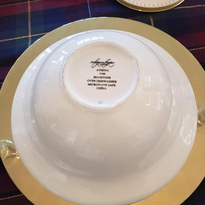 LOT 109: Dinnerware Sets-Waterford, Ironstone China, Candlesticks, Tablecloth, Chargers & More