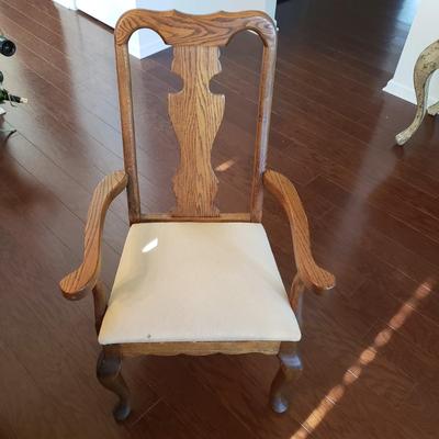 LOT 110: Dining Table with Six Matching Chairs