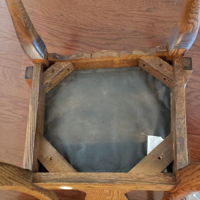 LOT 110: Dining Table with Six Matching Chairs