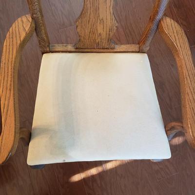 LOT 110: Dining Table with Six Matching Chairs