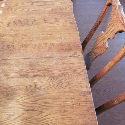 LOT 110: Dining Table with Six Matching Chairs