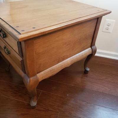 LOT 111: Pair of Queen Anne Style Side Tables
