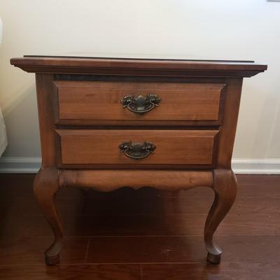 LOT 111: Pair of Queen Anne Style Side Tables