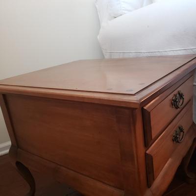 LOT 111: Pair of Queen Anne Style Side Tables