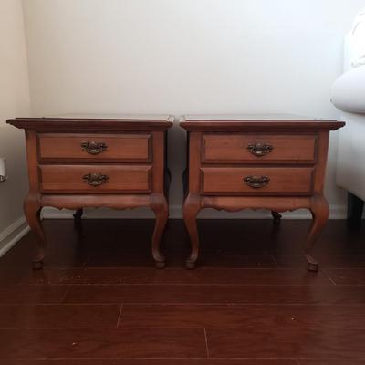 LOT 111: Pair of Queen Anne Style Side Tables