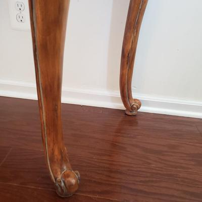 LOT 113: Matching Wooden Console Table & Mirror